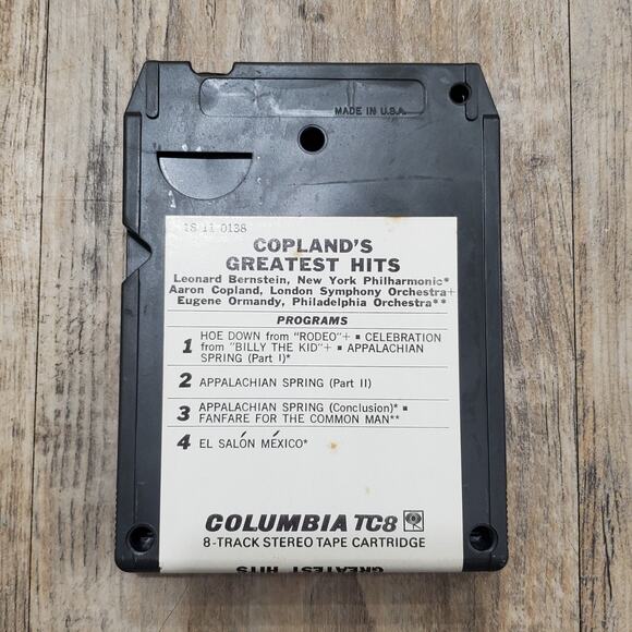 Coplands Greatest Hits 8-Track Tape UNTESTED Columbia TC8 Stereo Tape Cartridge - Picture 2 of 14